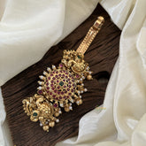 Premium Gold Look Alike Hair clip - Peacock Style -G11282